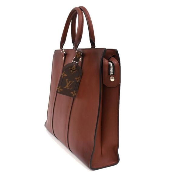 Louis Vuitton Sac Plat Horizontal Zip Briefcase Ombre Leather Acajous - Picture 2 of 8